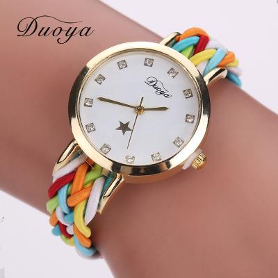 China Women's Casual Bracelet Watch Ladies Chronograph Watches Women Gold Faux Stone Leather Wrist Watch Dress Quartz Watch For Your Lover for sale