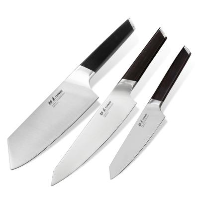 China DIN 1.4116 Stainless Steel German Viable Kitchen Knife Set Cutting Knife Set for sale