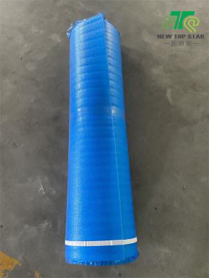 China 2mm Blauwe Hardhoutbevloering Underlayment 20KG/M3 EPE met 0.02mm PE Filmoverlapping Te koop