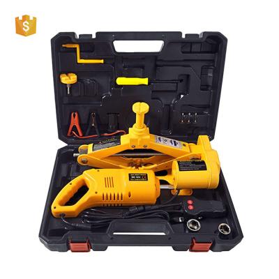 China Auto Repair Tools Customized 12 Volt Portable Electric Car Jack Set With Inflator Pump for sale