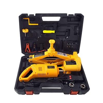 China Auto Repair Tools 12v Multifunctional Electric Telehandler Jack With Impact Wrench To Car 2 Ton Auto Lift Floor Hydraulic for sale