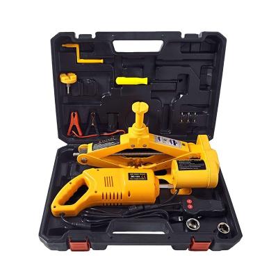 China Auto Repair Tools 3 In 1 Electric Car Floor Jack 2t Hydraulic Car Jacks 12v Electric Jack 2ton With Compressor And Eclctric Impact Wrench for sale