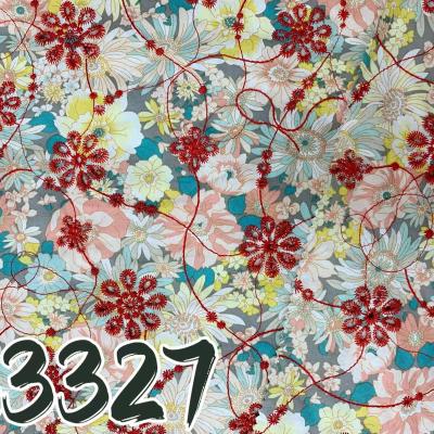 China Factory direct sale breathable printed fabric 100% cotton eyelet embroidery fabric for women and girls costumes for sale