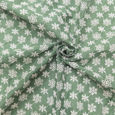 China Breathable Professional Made Comfortable Breathable Home Clothing Textile Cotton Embroidered Dress Fabric for sale