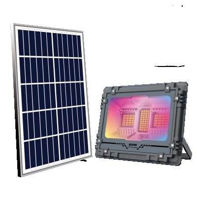 China IP65 60w 100w 200w 300w 500w 800w RGB Waterproof Outdoor Smart Remote Control Solar Led Billboard Flood Lamp for sale