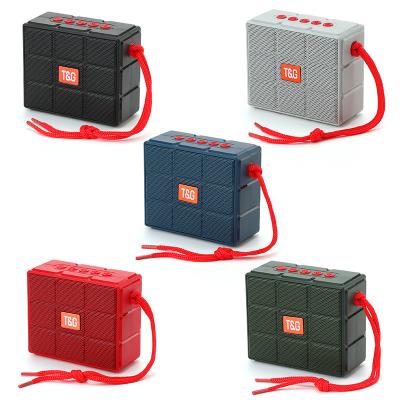 China Original Support BT FM TF USB TWS Portable Mini Box Speaker LED Video Call Factory Speaker With Lanyard for sale