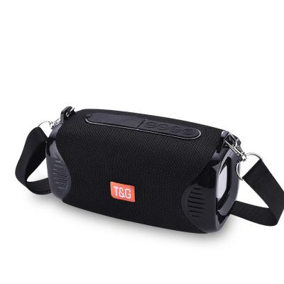 China Feature Phone OEM T&G Speakers TWS Cloth Audio Mini Small Portable Wireless Speaker With Shoulder Strap for sale