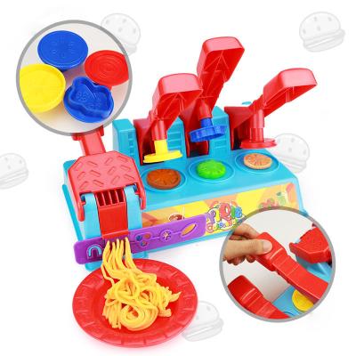 China HEBEIER Kids Christmas Burger Maker DIY Modeling Clay Mold Tool Toy (4-6 years old) Sets Colorful Clay for sale