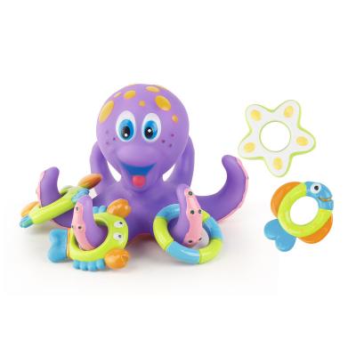 China 6pcs Popular Plastic Bath Toy HEBEIER Amazone Shower Interesting As Frozen Octopus Kids Bath Toys for sale