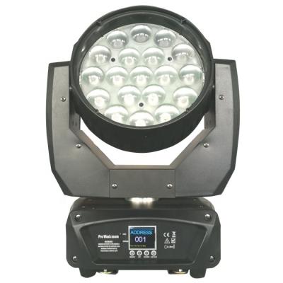 China Hot Stage Mac Aura Wash Moving Head Light Wash Light 19*15W RGBW 4in1 Led Moving Head Light for sale