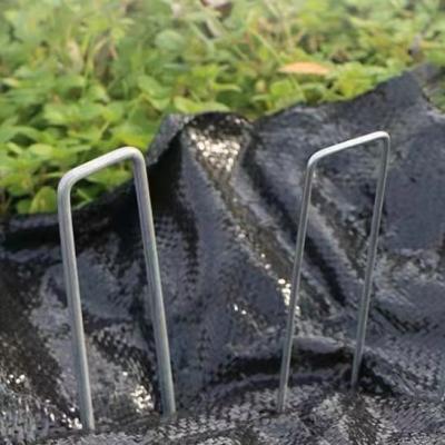 China Flat Weedmat Fixing Stakes Tent Peg Tarp Ground Staples Covered Nails For Agriculture for sale