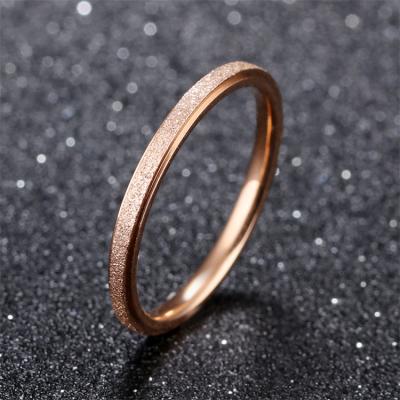 China Wholesale FASHIONABLE Ring Jewelry d'Anillo Charms Retro Rose Gold Ring Stainless Steel Women's Rings for sale