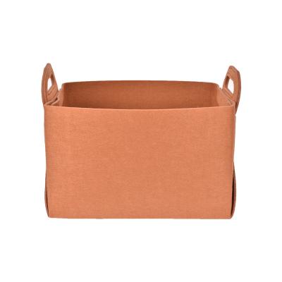 China Wholesale Folding Home Organizer Folding Felt Storage Baskets Factory for sale