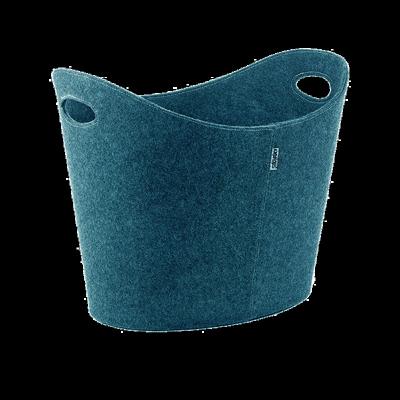 China Sustainable Custom Durable Clothing Organization Foldable Laundry Fabric Felt Firewood Storage Baskets With Handles for sale