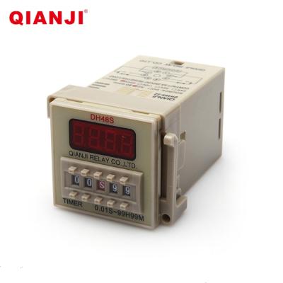 China QIANJI DH48 S-S Time Delay Relay Price Sealed Timer 12V 24V 110V 220V 380V for sale