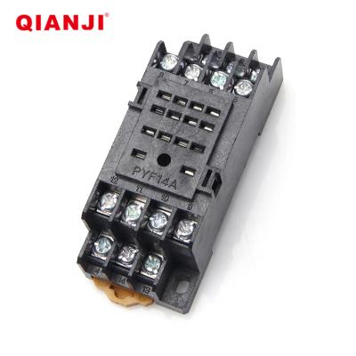 China QIANJI 14 Pin Relay Connector MY4 HH54P PYF14A Sealed Relay Sockets for sale