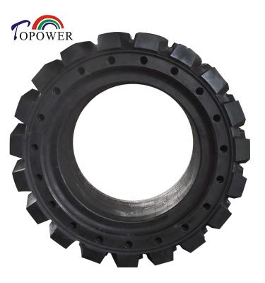 China Hotels Rumble Solid Lift Tire 385/65-24 For Skid Steer Tire For GenieS80 GenieS85 for sale