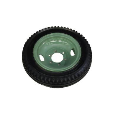 China Trailer Runflat Safety Rubber Spongy Tire 6.50-20 For Antiaircraft Gun for sale