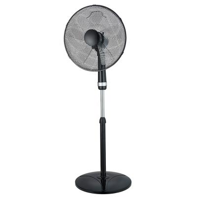 China Hotel OEM pedestal 50w speed plastic round electric clear blade 3 pure copper timer motors 16 inch stand fan price for sale