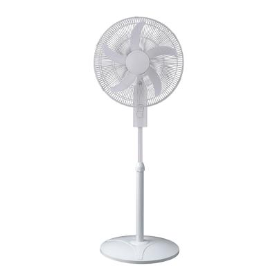 China Hot Selling Household Big Knob Domestic Home Size 5 Blade Electric White Gears 3 18 Inch Stand Fan for sale