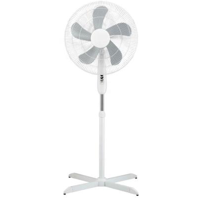 China 18 Inch 5 Blades Rack 220v Pedestal Desktop Commercial Classic Cross Base Large Outdoor Plastic Electric Home Industrial Fan for sale