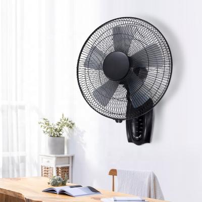 China Retro 16 Inch Side Base Commercial Ceiling Decoration Small Electric Wall Mounted Swinging Fan With Remote Control for sale