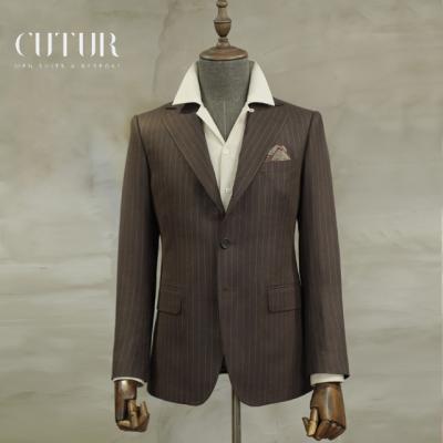 China Custom Made British Style Plus Size MTM Suit For Groom Custom Made Slim Fit Mens Suit Wedding Suit 2 Pieces for sale