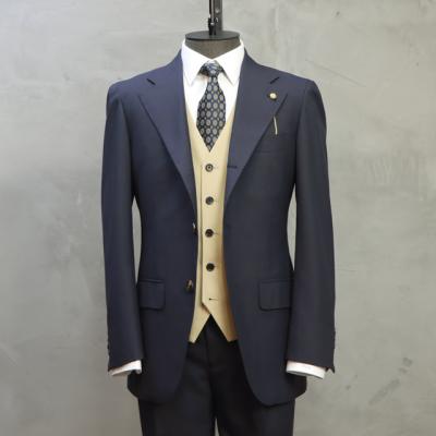 China Prospecting MTM Half Italian Style Hand Made Canvas Half Bespoke Tailored Suit Made By Custom Suits Tailor Set For Man's Summer Casual Suit for sale