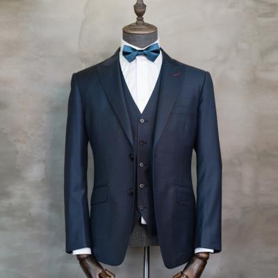 China British Tailor Size MTM Custom Business Suit Hand Made Suit Formal Suits Single Half Breasted Plus Style 2 Pieces Set 100%Wool for sale