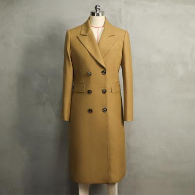 China Fleece Jacket OEM Winter Wool Women's Lady Long Coat Trench Camel Blend Clothes Ladies Oversized Jacket for sale