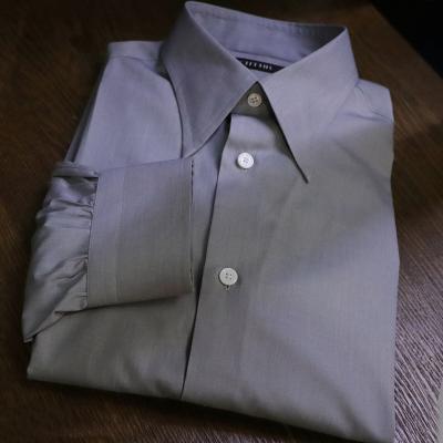 China Anti-Wrinkle MTM Naples Shoulder Shirts Work Custom Seersucker Shirt For Men Over Size Mens Casual Shirt Italian Style for sale