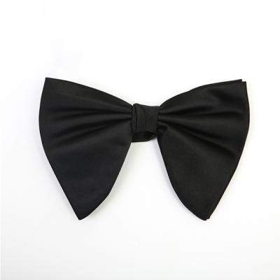 China Wedding large size 13.5*9cm double layer butterfly shape wedding handmade bow tie for sale