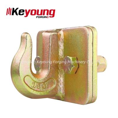 China Trailer Parts Customized Best Price High Performance Bolt On G70 Forged Steel Bolton Grab Hook for sale