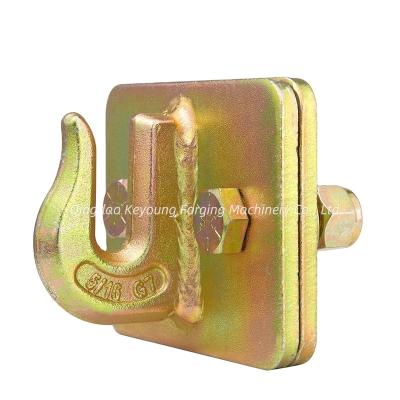 China Trailer Parts Manufacturers Direct Selling Tractor Grab Hook Backing Plate 3/8 Inch Bolt for sale