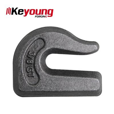 China General Industry Weld On Forged Weldable Chain Grab Hook 3/8in Grade 70 Grab Hook for sale