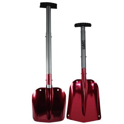 China Portable Folding 2 Section Aluminum Alloy Snow Shovel Sand Mud Removal Tool for Outdoor Car and Garden for sale