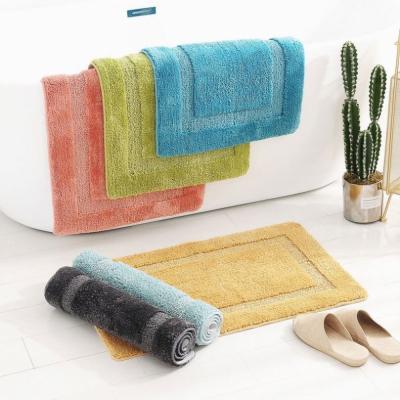 China Sustainable Factory Luxury Microfiber Tpe Absorbent Non-Slip Bath Mat For Bathroom for sale