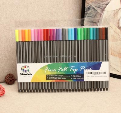 China promotional & Gift Use 30 Colors Bewitch Multicolor Barrel Office and School Fineliner Graphic Marker Pen for sale