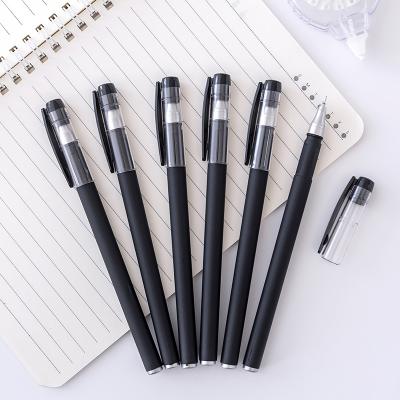 China Promotional Simple Pen Stationery 0.5mm plastic gel pens for school and office business pen with custom logo for sale