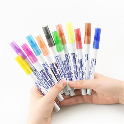 China Wholesale Promotion Marker Two Line Doodle Business\School\Office Big Glitter DIY Shimmer Marker Pens for sale