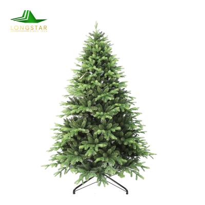 China PVC/PE 7ft Pe PVC Mixed Assembled Christmas Holiday Artificial Christmas Tree for sale