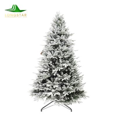 China PVC/PE 7ft Pe PVC Mixed Assembled Christmas Holiday Artificial Christmas Tree for sale