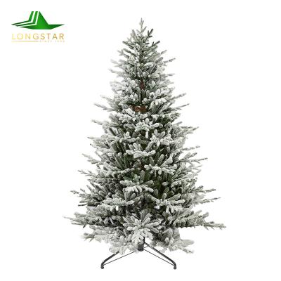 China Wholesale PVC PE Trees 7ft PVC/PE Christmas Snowy Artificial Christmas Tree for sale