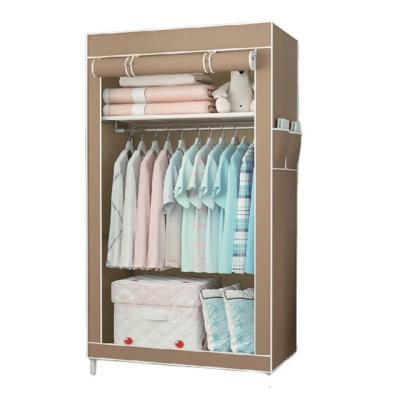 China Cheap Folding Fabric Storage Closet Portable Plastic Cabinet Assemble Non Woven Fabric Storage Closet Wardrobepopular Fabric Wardrobe for sale