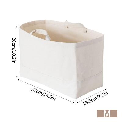 China Viable Sundries Clothes Storage Bags Medium Size Cabinet Organizer Folding Storage Basket Wardrobe Organizer Basket for sale