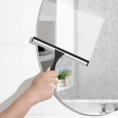 China Non Slip Car Shower Mirror Stainless Steel Handle Stocked Glass Squeegee For Cleaning for sale