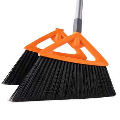 China Hot Sale Straight Heavy Duty Wholesale Household Cleaning Long Handled Broom For Outdoor Rough Surface for sale