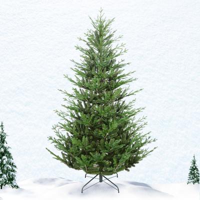 China Hinged 7ft Hot Selling Dense Artificial PE PVC Mixed Christmas Tree for sale