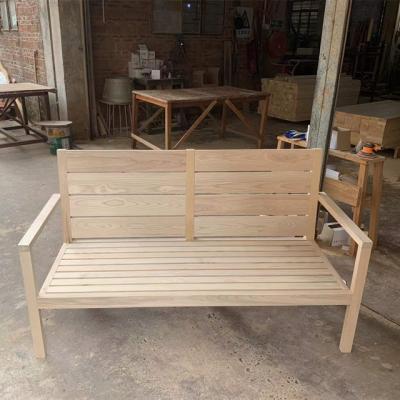 China Modern Commercial Outdoor Furniture Long Park Wooden Patio Bench Outdoor Garden Garden Bench for sale