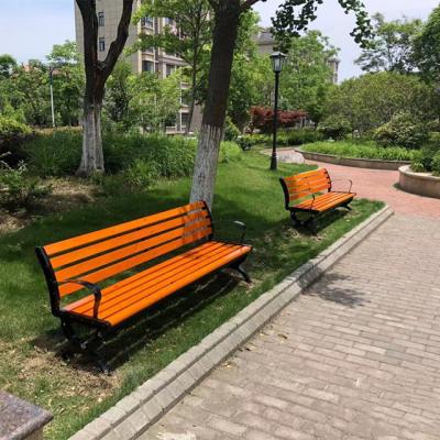 China EUROPEAN Popular Long Wooden Bench Outside Park Patio Commercial Furniture Outdoor Garden Bench for sale